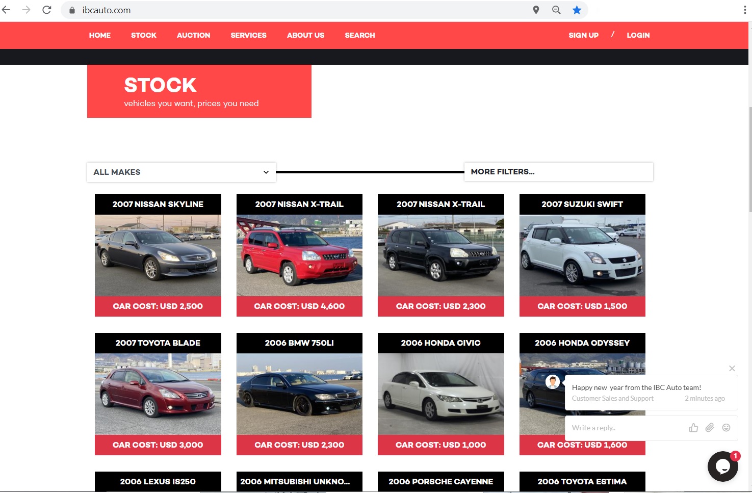 Homepage Now Have Car Search Function