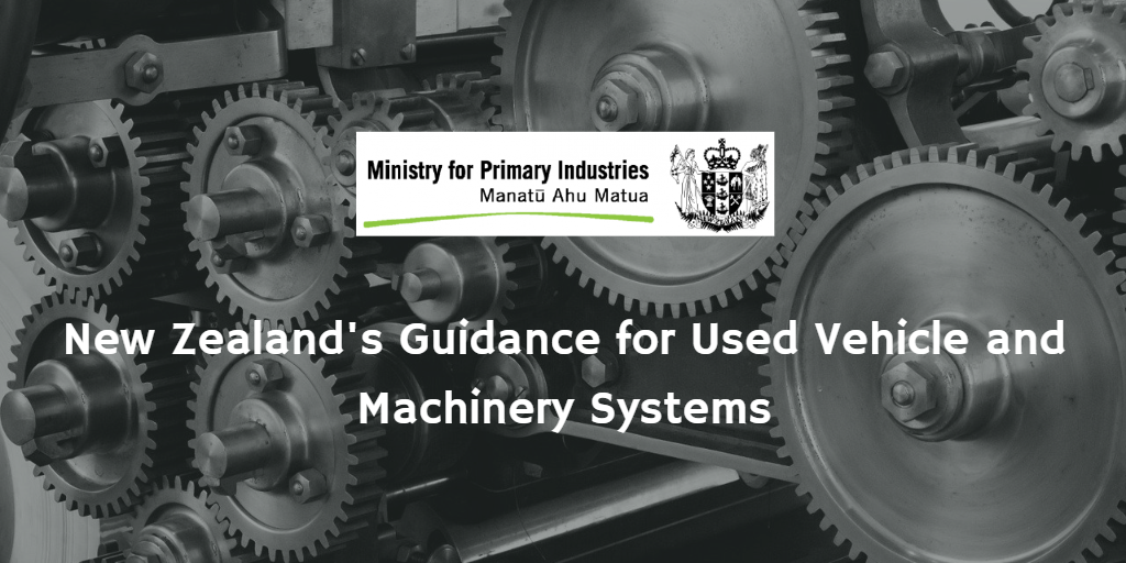 New Zealand’s Used Vehicle and Machinery Systems